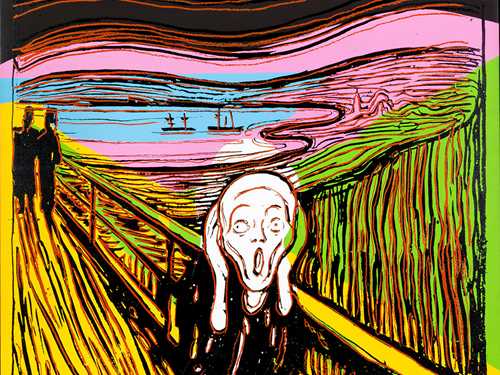 Andy Warhol: The Scream (After Munch), 1984. © The Andy Warhol Foundation for the Visual Arts.
