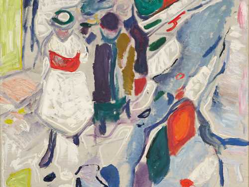  Edvard Munch, Barn i gata, 1913–15. Olje på lerret.