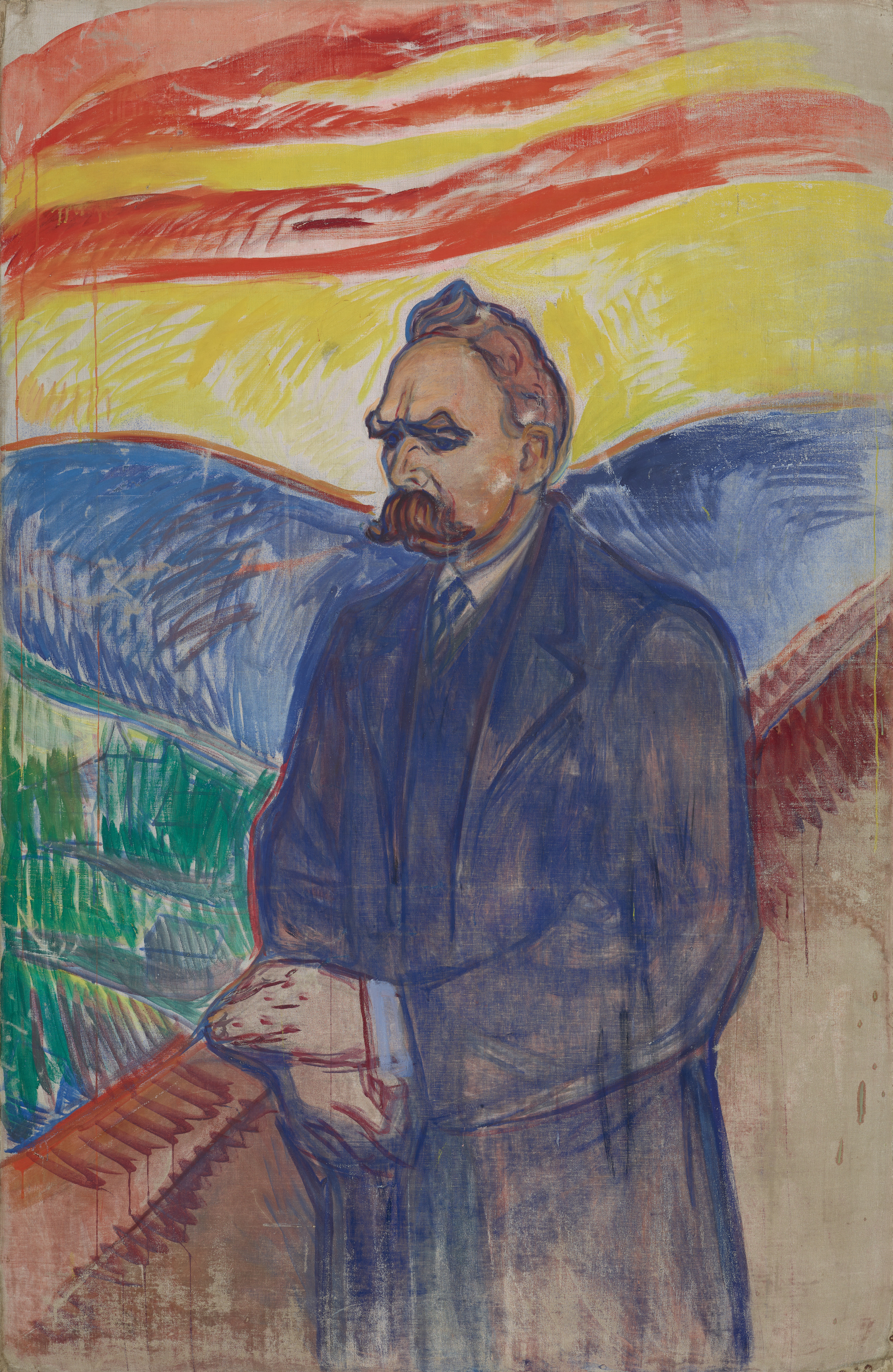 Edvard Munch: Friedrich Nietzsche. Oil and tempera on canvas, 1906. Photo © Munchmuseet