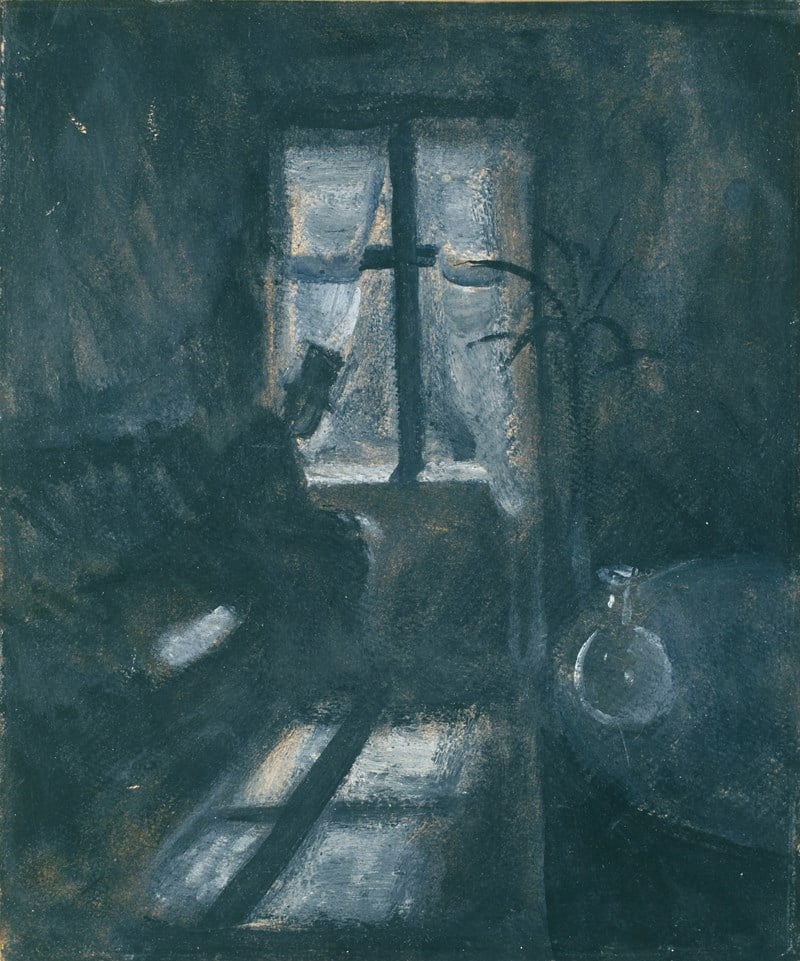 Edvard Munch: Natt i Saint-Cloud, 1892. Olje på papir. Foto © Munchmuseet
