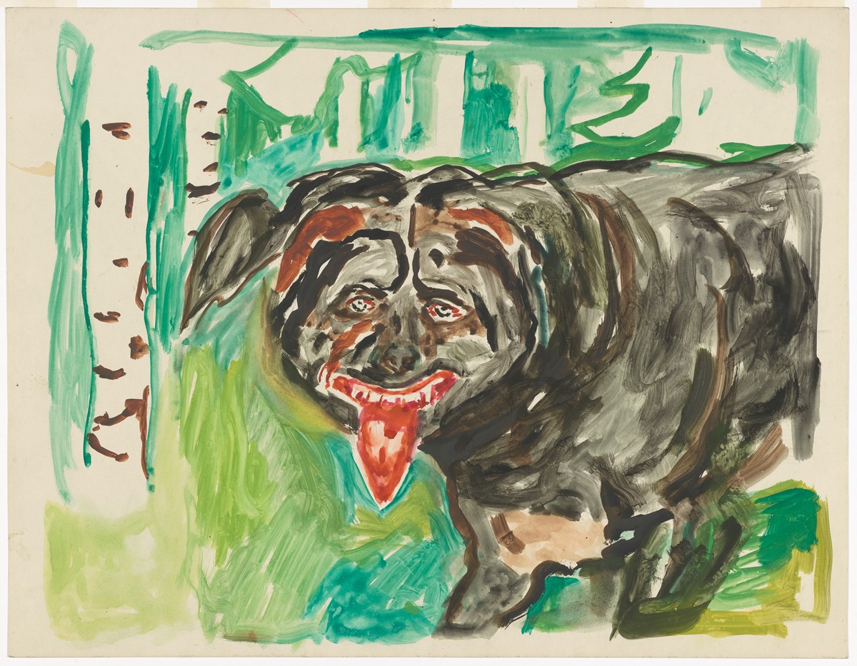 The Bear, from Alpha and Omega ca. 1908-1909 by Edvard Munch. Face